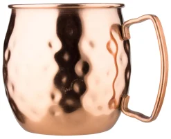 Edelstahlbecher Moscow Mule, kupferfarben, gehämmert, Prime Bar - 400ml