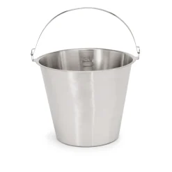 Eimer Chromnickelstahl mit Skalierung 1 bis 10 l