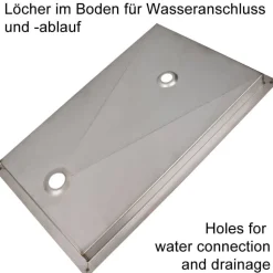 Einlasstropfblech für Gläserdusche / Shakerdusche