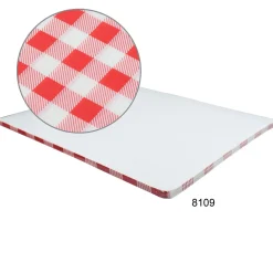 Einschlagpapier fettdicht, Karo rot - 19x31cm (200 Stk.)