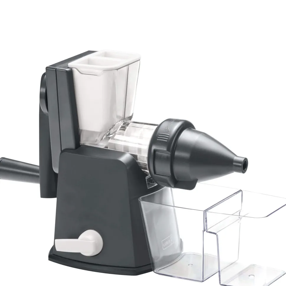 Entsafter Lurch Base&Soul, manuell - stahlgrau/weiß