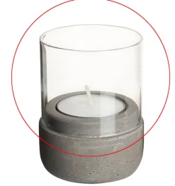 Ersatzglas für Kerzenhalter/Windlicht #7284