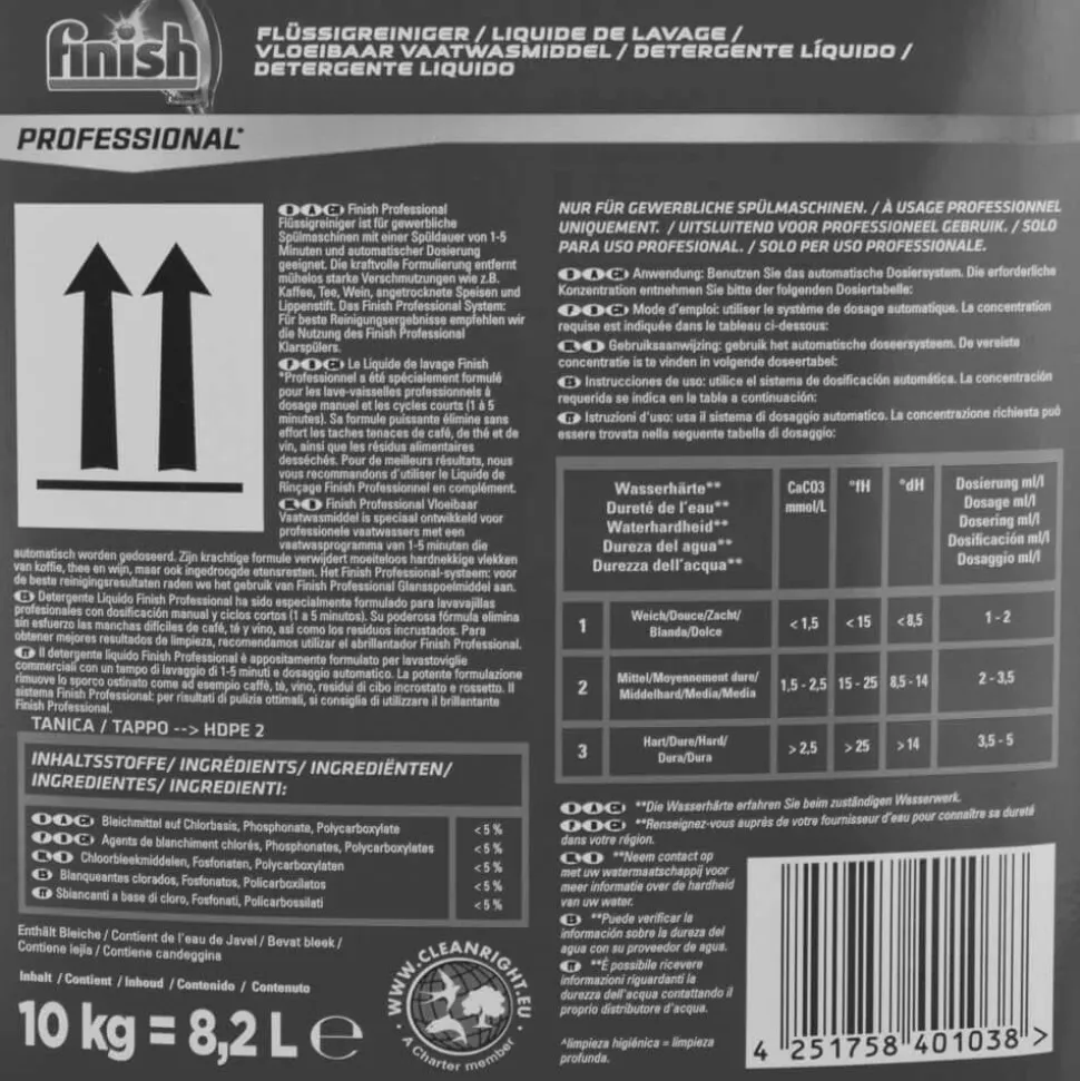 Finish Calgonit Spülmaschinenreiniger flüssig (10 kg)