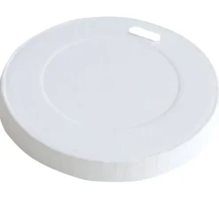 Flachdeckel für Kaffeebecher, Pappe weiß - 8cm (50 Stk.)