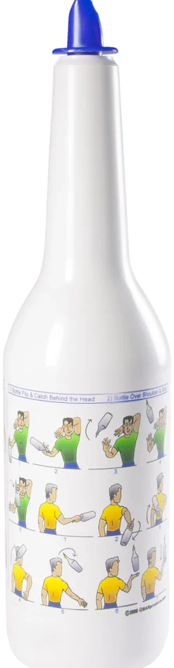 Flair Flasche - Aufdruck blau