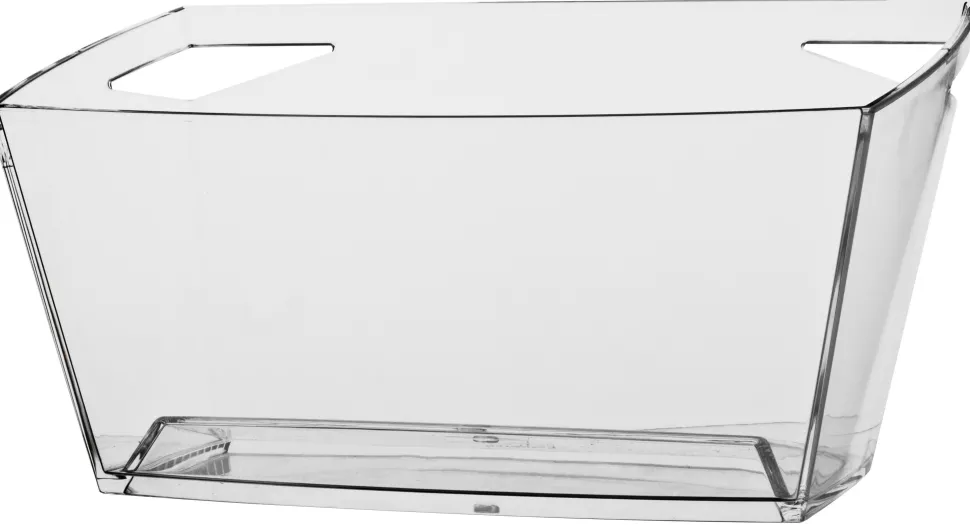 Flaschenkühler Acryl - eckig, klar