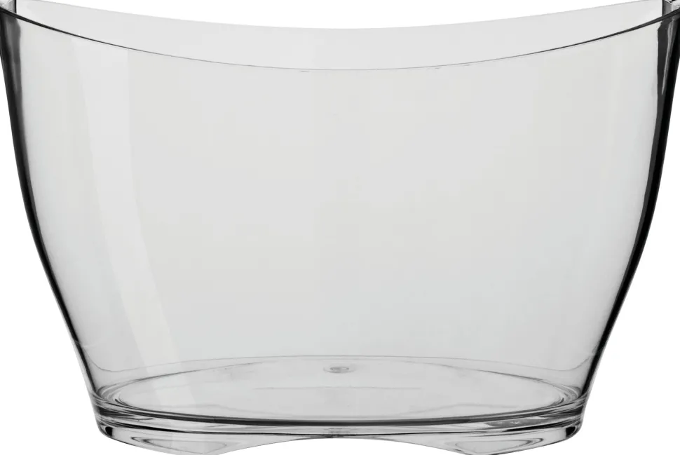 Flaschenkühler Acryl, oval - klar (5-6 Flaschen)