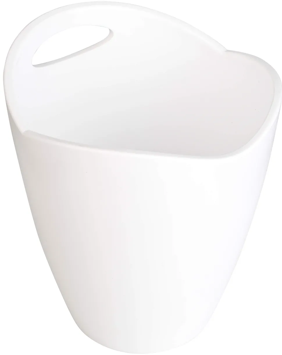 Flaschenkühler Kunststoff, mit Griff - weiß