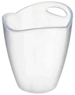 Flaschenkühler Kunststoff mit Griff - frosted