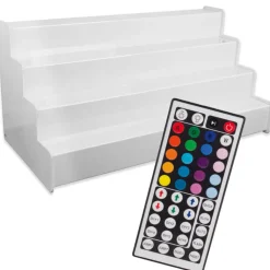 Flaschentreppe 1000x440mm - LED bunt