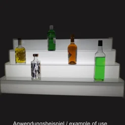 Flaschentreppe 1000x440mm - LED bunt