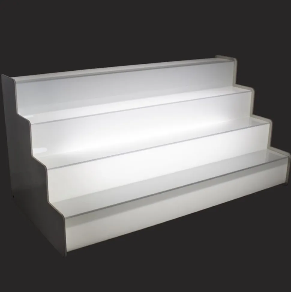 Flaschentreppe 1000x440mm - LED weiß