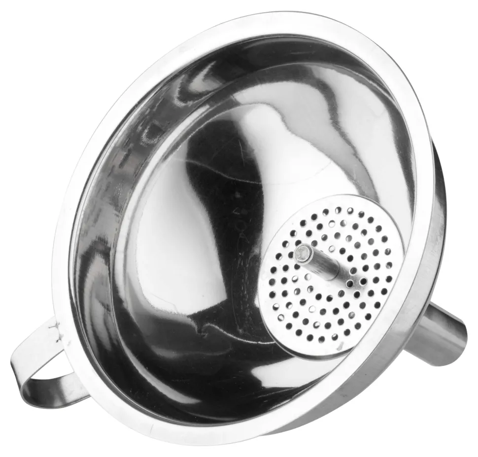 Flaschentrichter mit Siebeinsatz - Edelstahl