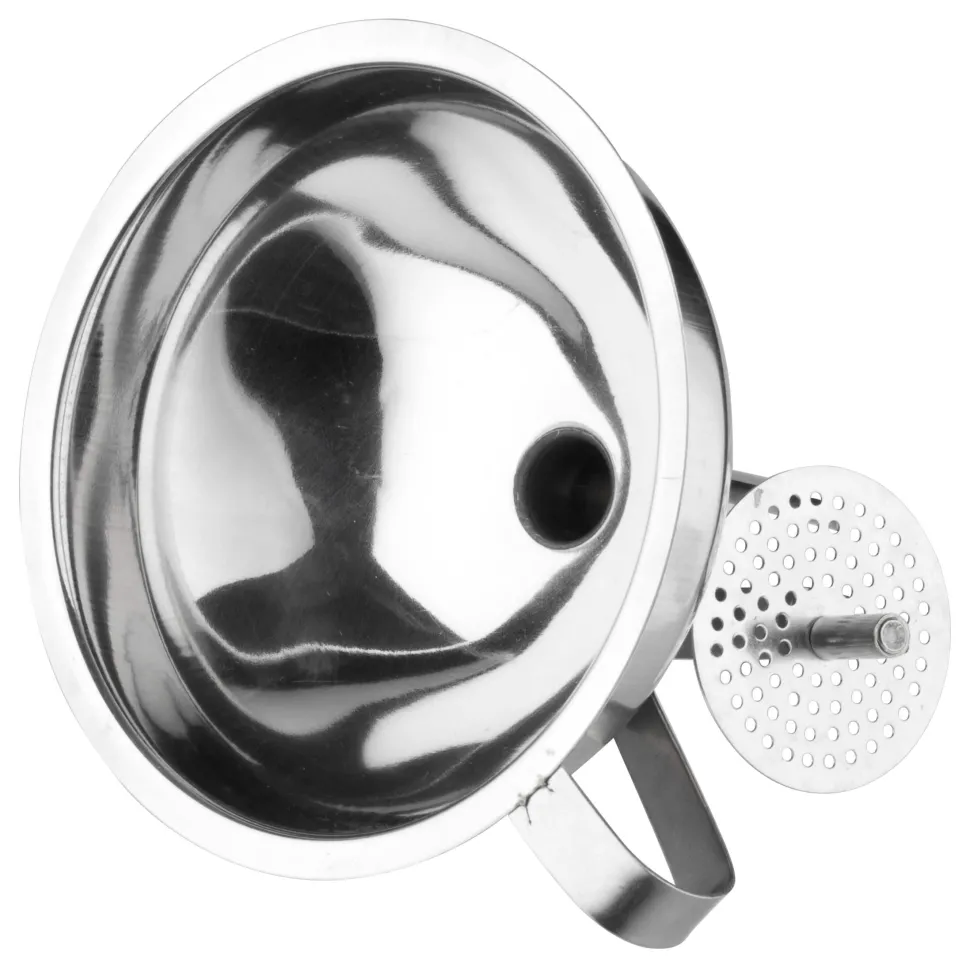 Flaschentrichter mit Siebeinsatz - Edelstahl