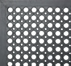 Fußbodenmatte schwarz - Gummi (152,5 x 91,5cm)