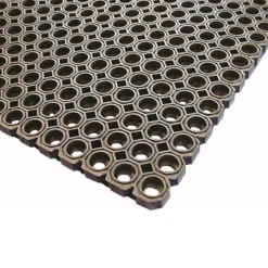 Fußbodenmatte schwarz - Gummi (100x150cm)