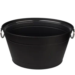 Getränkewanne schwarz mit Einsatz - 40x28x22cm