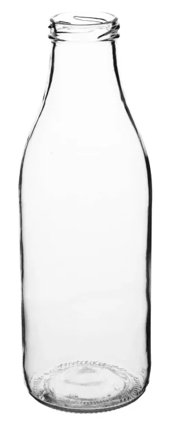 Glasflasche - Weithals klar 1000ml