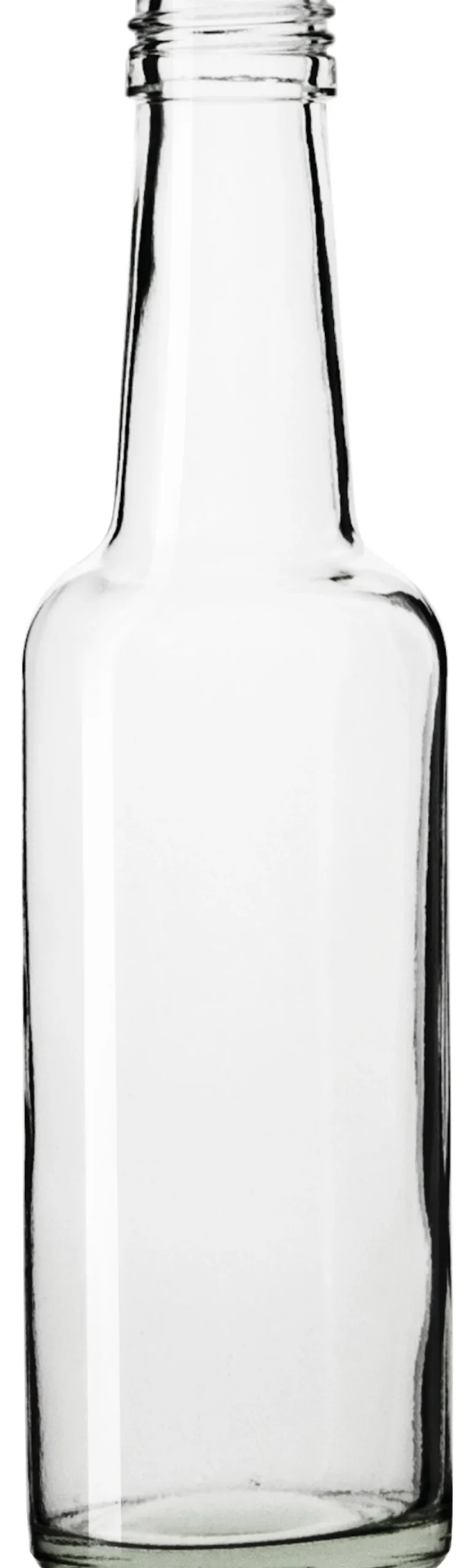 Glasflasche Geradhals klar - 250ml
