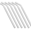 Glastrinkhalme gebogen (10x230mm) - klar (6 Stk. + Bürste)
