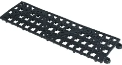 Gläserabstellmatte schwarz - 9x31cm