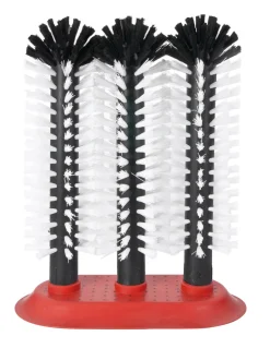 Gläserspülbürsten mit Saugplatte (3x25cm)