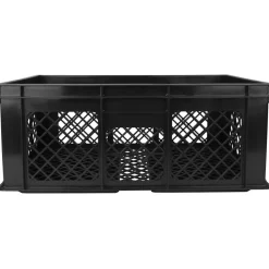 Gläsertransportkiste schwarz Gitter - 224mm