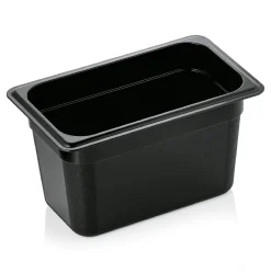 GN 1/4 Gastronormbehälter 150mm Tiefe - PC schwarz (Serie GN 96)