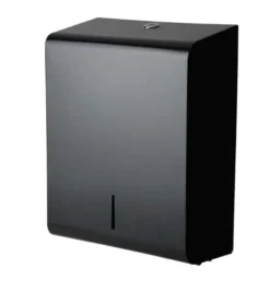 Handtuchpapierspender Edelstahl, Impeco - schwarz