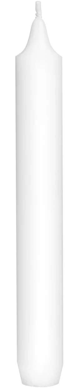 Haushaltskerzen mit Dornenloch, Gies, 20x2,45cm - weiß (120 Stk.)