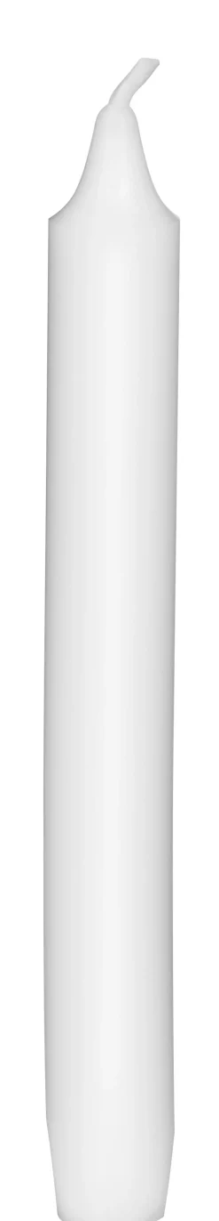 Haushaltskerzen mit Dornenloch, Gies, 19,4x2,2cm - weiß (160 Stk.)