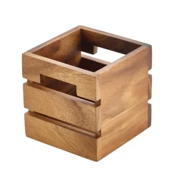 Holzkiste / Buffet-Erhöhung, Akazienholz - 12x12x12cm