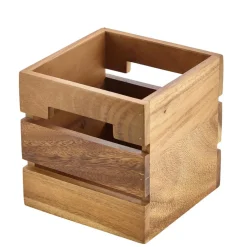 Holzkiste / Buffet-Erhöhung, Akazienholz - 15x15x15cm