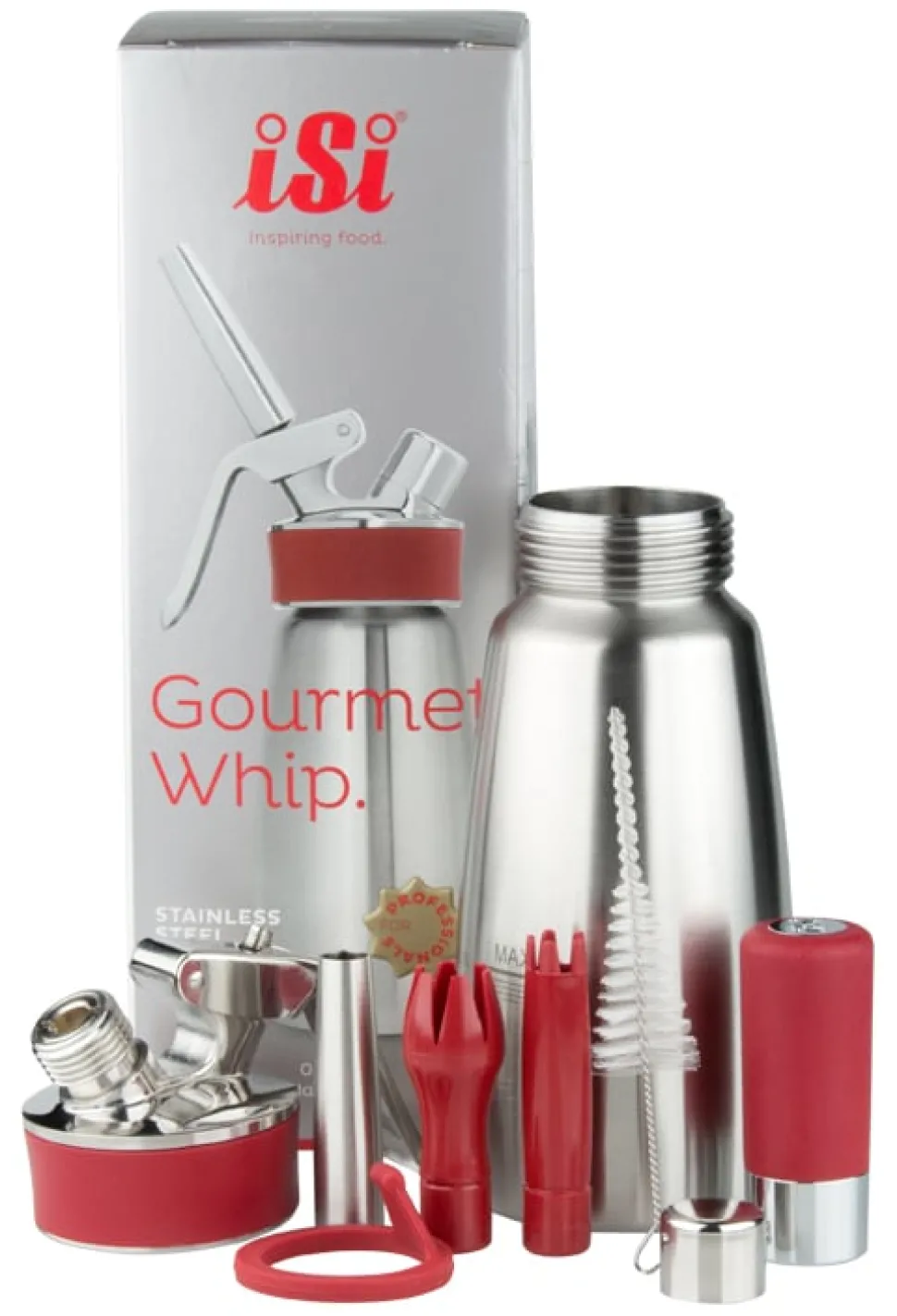 iSi Sahnebereiter "Gourmet Whip PLUS", Edelstahl - 0,25l
