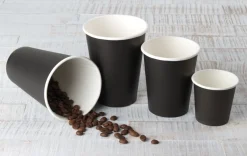 Kaffeebecher Fiesta, Pappe, schwarz - 0,4l (50 Stk.)