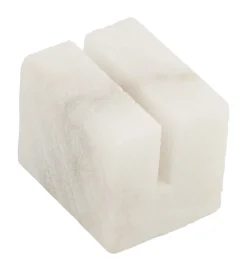 Kartenhalter Marmor mini, weiß-grau - 3x2,5x2,5cm