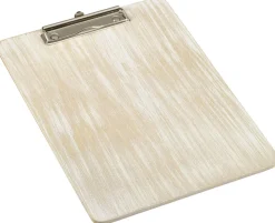 Klemmbrett DIN A4, Holz - weiß