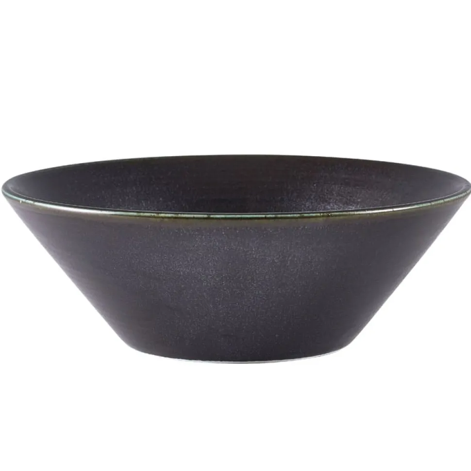 Konische Schüssel Terra Cinder Black – 19,5 cm (6 Stk.)