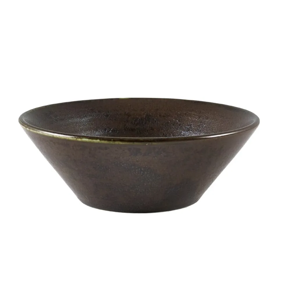 Konische Schüssel Terra Cinder Black – 14 cm (6 Stk.)