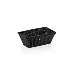 Korb Polypropylen, 26,5x16x10cm (GN 1/4) - schwarz