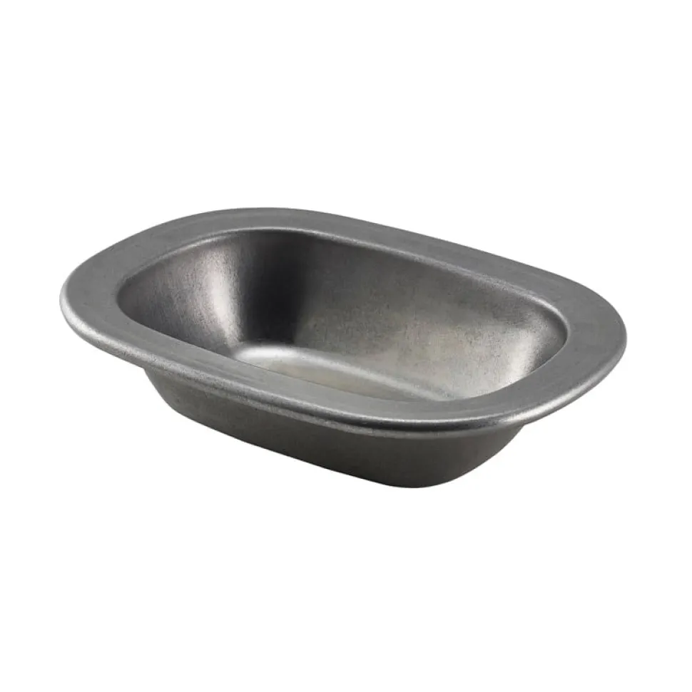 Kuchenform, Edelstahl vintage - 16cm (12 Stk.)