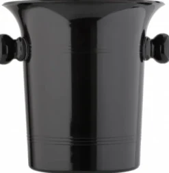 Kunststoff Flaschenkühler - schwarz glänzend