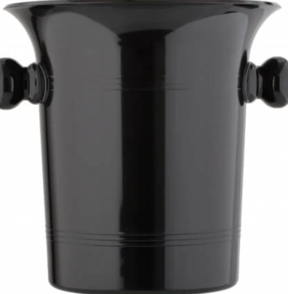 Kunststoff Flaschenkühler - schwarz glänzend