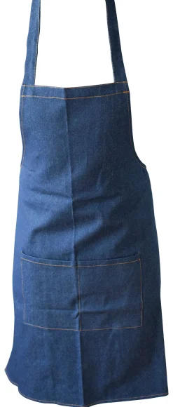 Latzschürze, Jeans, 90x70cm - dunkelblau