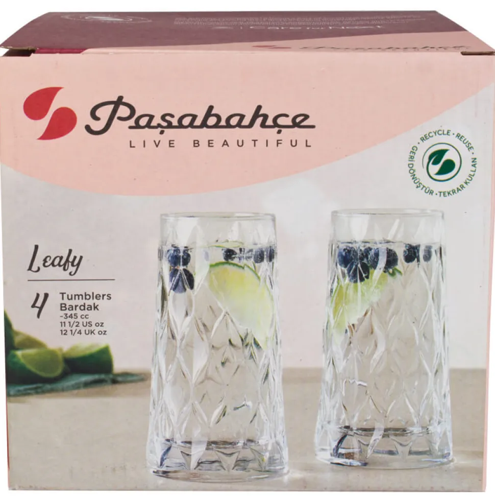 Longdrinkglas Leafy, Pasabahce - 345ml