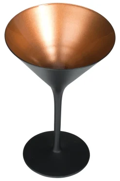 Martiniglas, matt schwarz/bronze, Elements Stölzle - 240ml