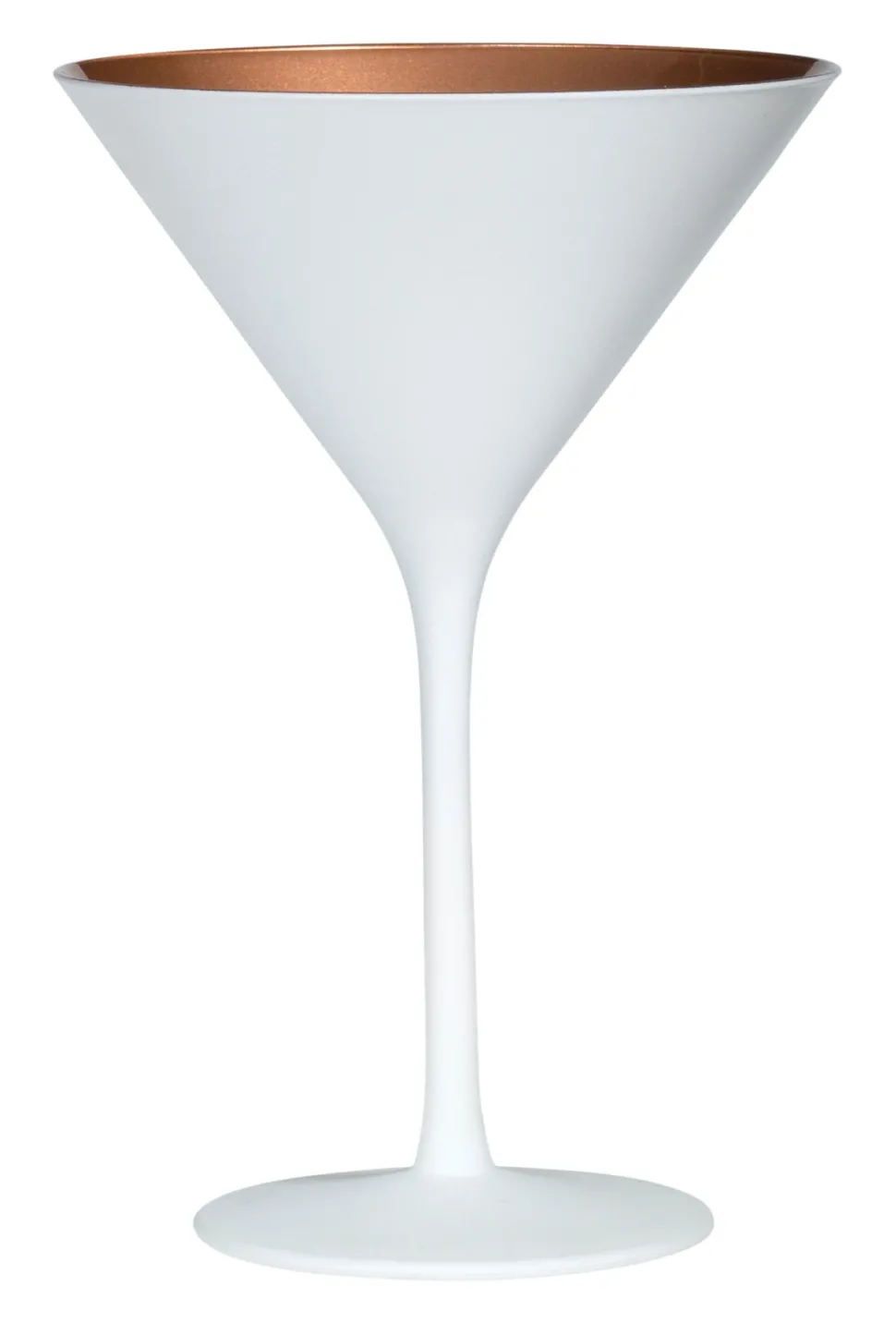 Martiniglas, matt weiß/bronze, Elements Stölzle - 240ml
