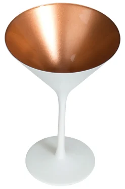 Martiniglas, matt weiß/bronze, Elements Stölzle - 240ml