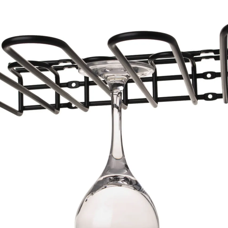 Mehrfach-Gläserschiene 32x29,5cm - schwarz