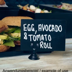 Menü-/Tischnummern-Clip schwarz - 3,8cm